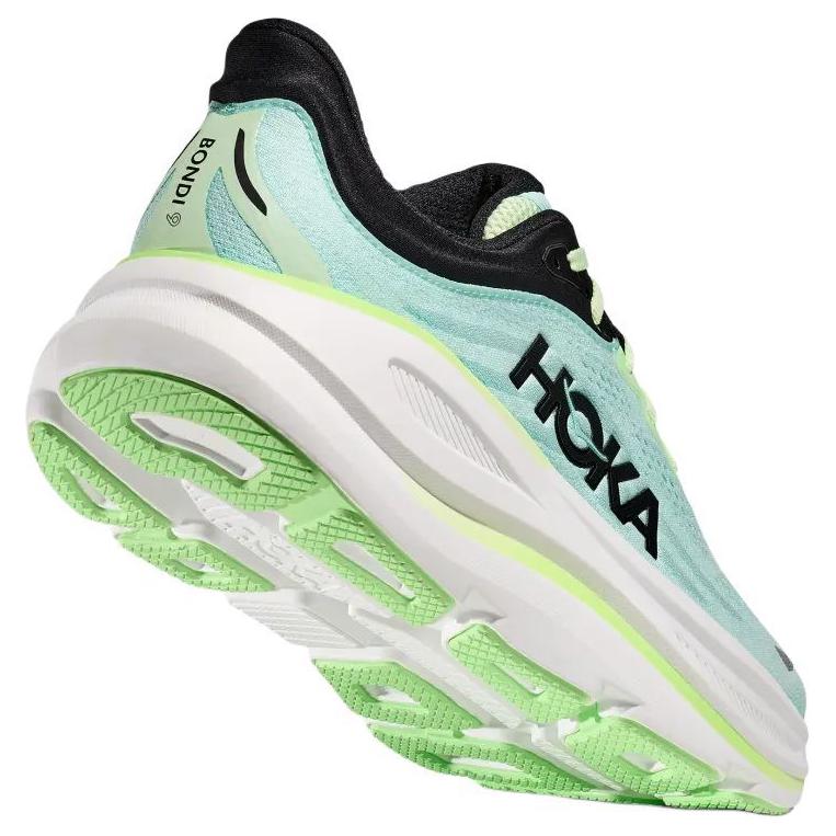 HOKA Bondi 9 Luna Moth Blue Spark Men Sneakers Green 1162011-LNMT
