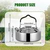 Camping Kettle Tea Coffee Pot Quick Heat Lightweight Teapot Water for Road Trip Picnic