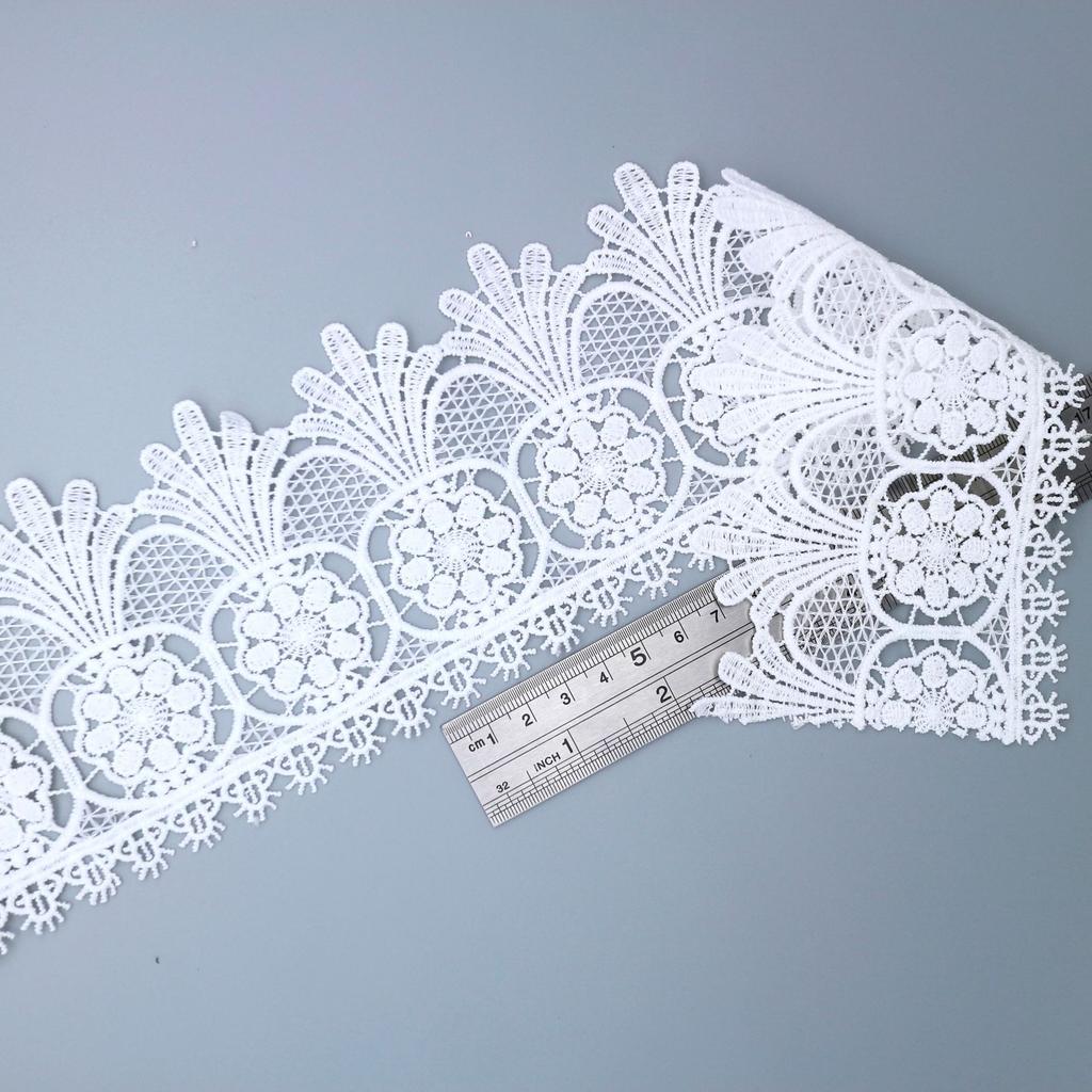 Milk Silk Barcode Home Jewelry Single Wave, Embroidered Lace Clothing Accessories Water-Soluble Embroidery Lace