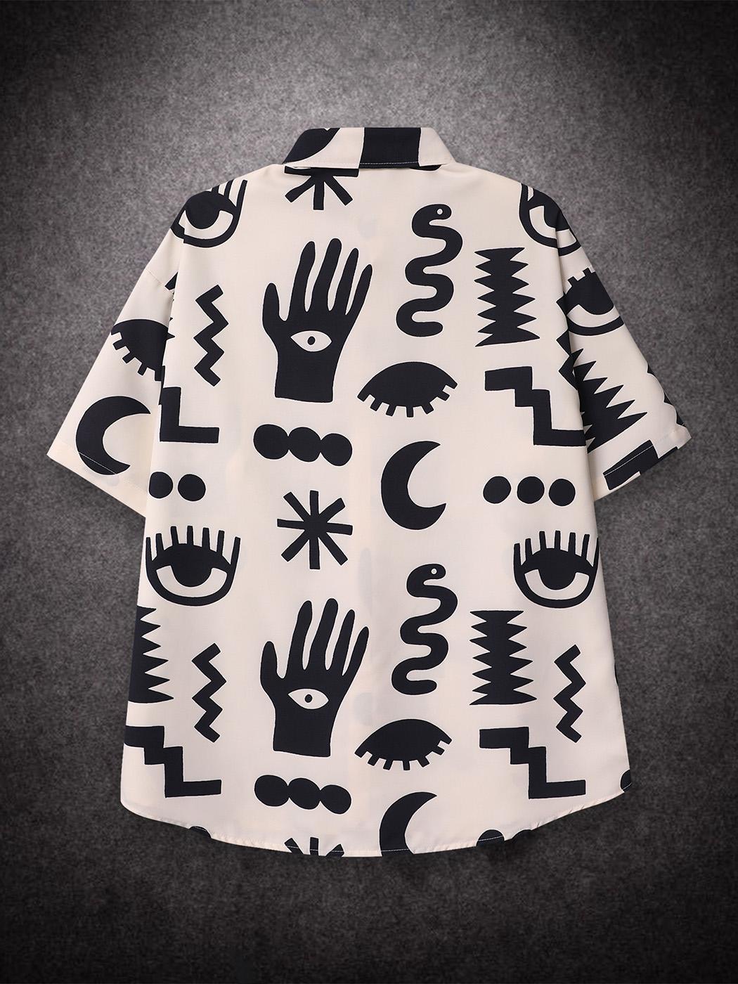 Рубашка с коротким рукавом в стиле ретро в стиле хип-хоп — фото 3