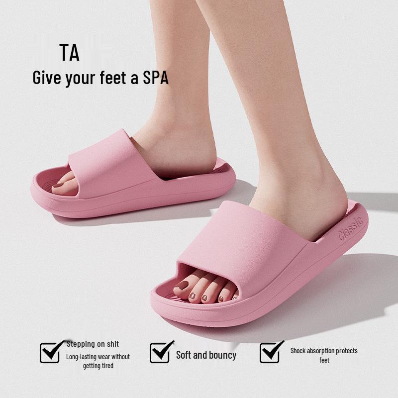 Summer Cool Women's and Men's Lightweight Soft Sole Slippers for Indoor and Bathroom Use