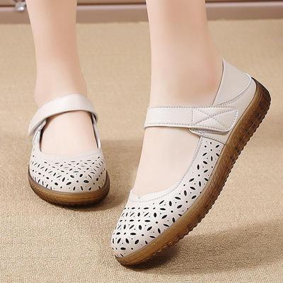 2024 Atmungsaktive, hohle Sommerschuhe für Damen mit lässiger, rutschfester Sohle