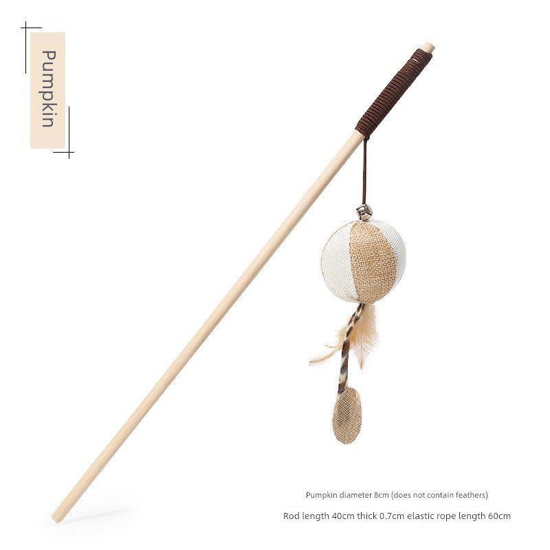 

Cat Teaser Suit Cat Cat Toy Mouse Pet All Products Kitten Bite-Resistant Cat Cat Toy Toy Fish Bucket Cat Stick Pumpkin