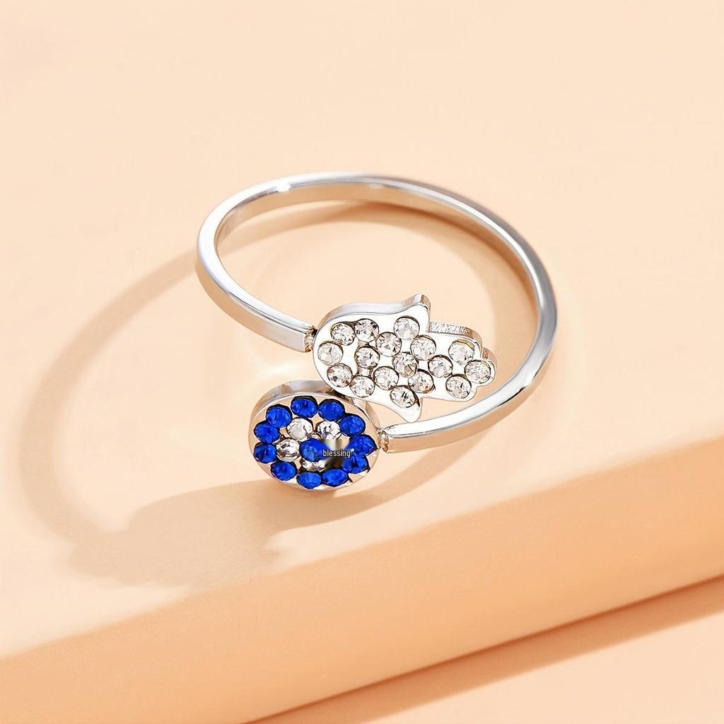 Vintage Ringset mit Lotus-Gelenkkrone und Tropfenform