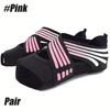 Yoga Socks 1-Pair Non-Slip with Grip/Yoga, Gym, Training/Heavy Athletic Use, All-Season Wear/Nylon Sole for Traction/Hand Wash Only (Solid Colors)