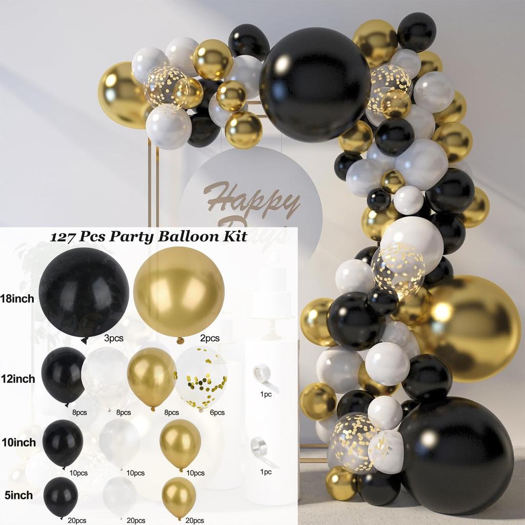 121PCS Multi-color Latex Balloon Set Suitable for Birthday Parties, Weddings, Valentine's Day Party Decoration