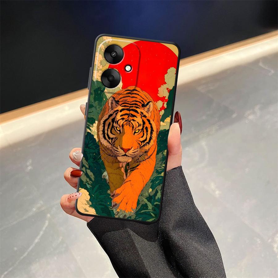 Cool Tiger Leopard Case for Xiaomi Redmi A4 A1 A2 Plus 14C K40 K80 Pro 9 10 A3 13C 12C A5 Funda Phone Cover
