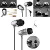 Silver Bullet Earphones Metal Deep Bass Wired Inear Headphones For Music Lovers