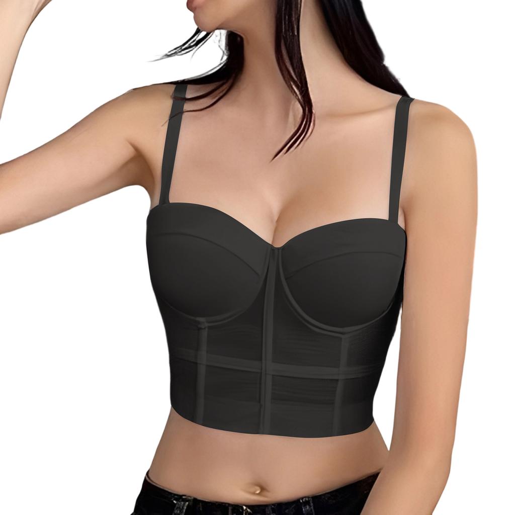 Small Camisole For Women For Summer Outdoor Wear, Beautiful Back Bra, Integrated Underwear With Chest Pads, And A Fishbone Top For Bottoming