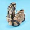 10-Spike Ice & Snow Anti-Slip Shoe Covers for Outdoor Activities - Silicone Cleats for Mountaineering & Rock Climbing Traction