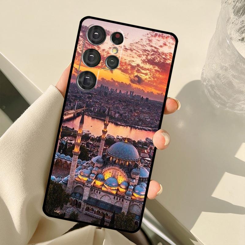Turkey Istanbul Scenery Building Case For Samsung Galaxy S23 S22 S21 Ultra Note 20 S8 S9 S10 Note 10 Plus S20 FE S21 FE Cover
