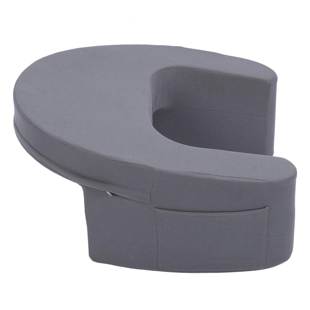 Lap Reading Pillow with Side Pockets Memory Foam Extra Large Arm Rest Lap Desk Pillow for Gaming