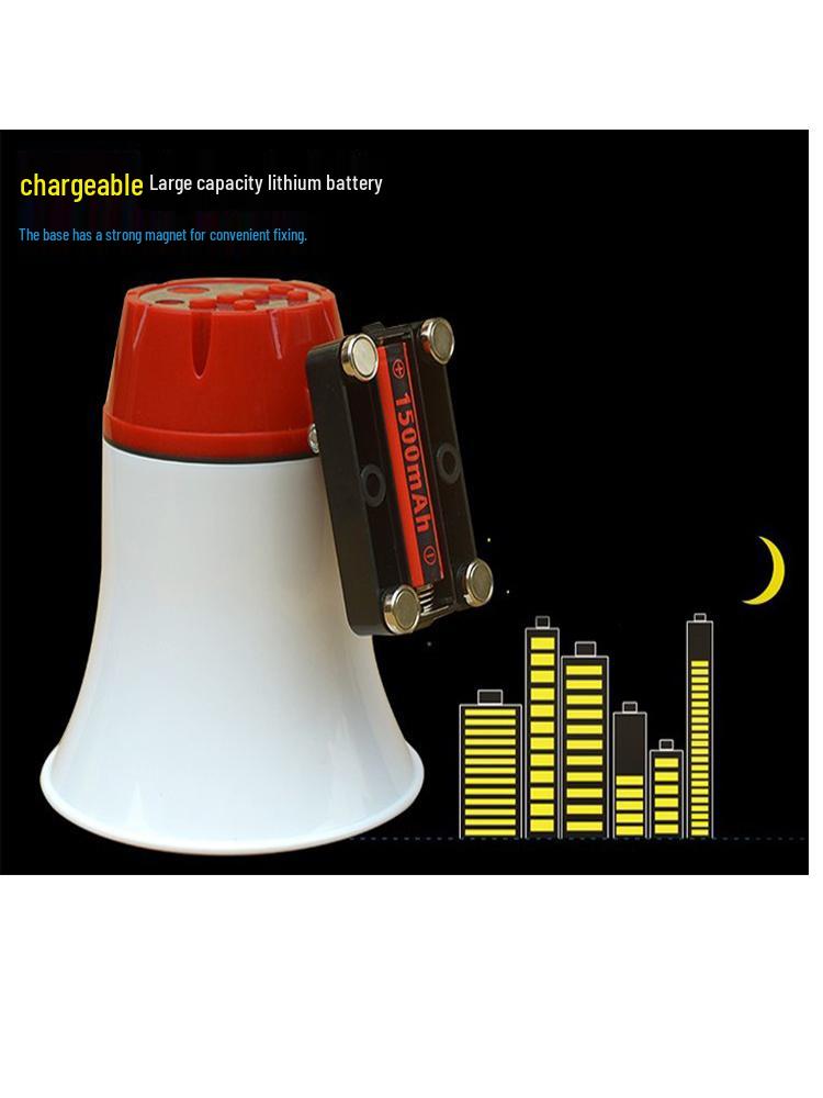 Rechargeable Outdoor Megaphone & Bluetooth Speaker for Street Vendors and Promotions
