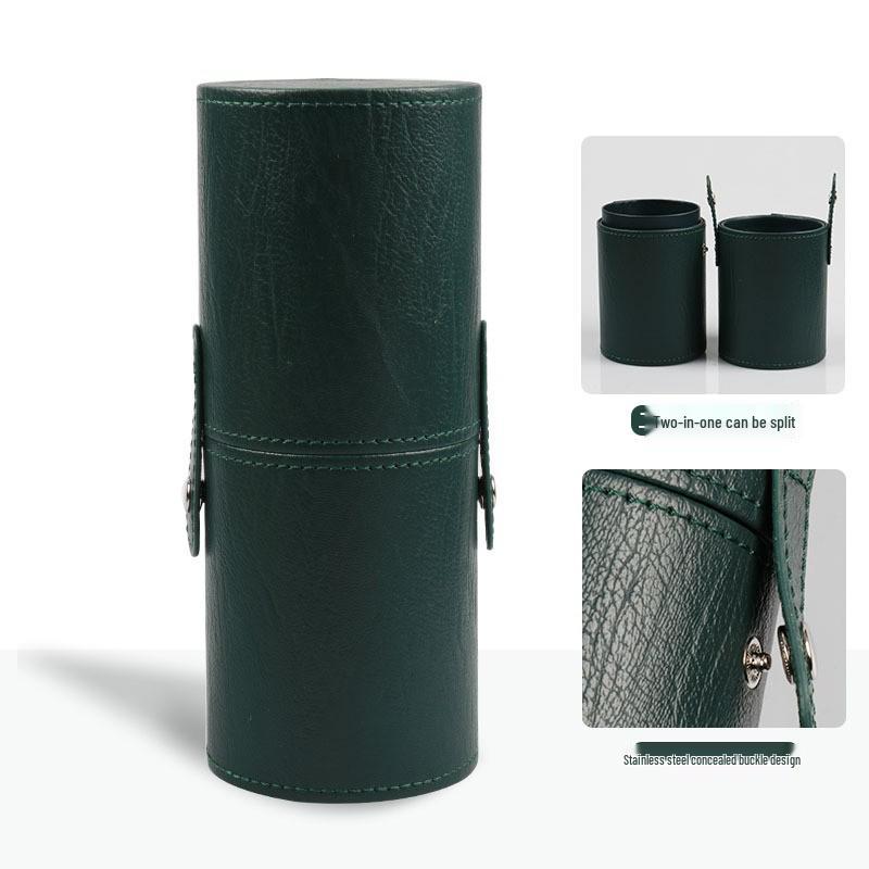 14-Piece Makeup Brush Storage Bucket Set - Round Box