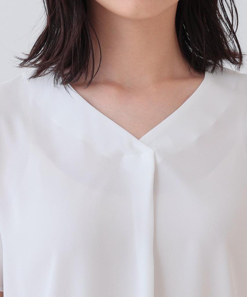 INDIVI Washable Tuck Blouse for White Size 38 12782523 Commuting, Women's, (001), (M),