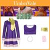 Fantasia Cosplay de Cachorro Scooby-doo Para Mulheres Vestido Wilma Vestido Cosplay de Halloween