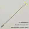 1 pièce Acier Inoxydable Nettoyage Haute Pression Aiguille Buse 1/4" Connexion Rapide Design Fin Pour Nettoyage en Profondeur Réservoirs de Lave-Auto AC