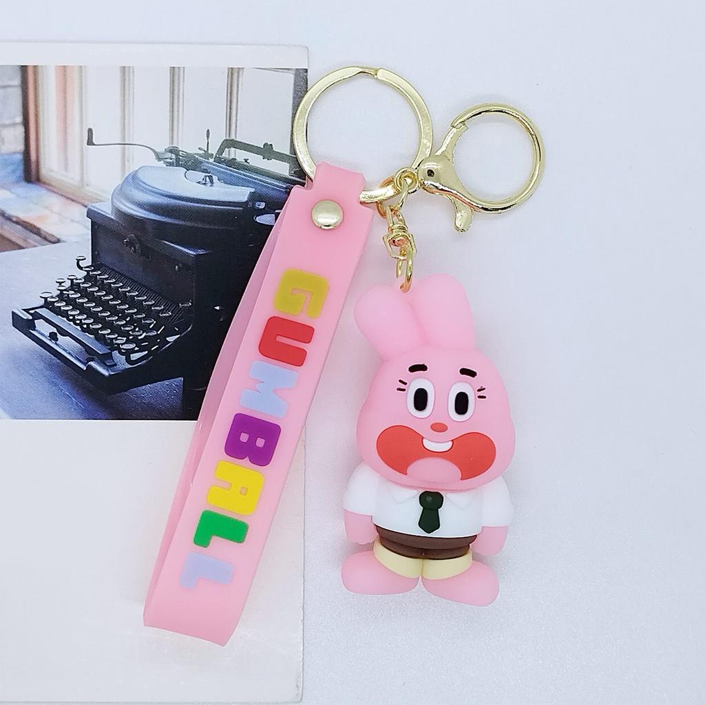 Kreskówkowa postać 3D Silikonowy brelok do kluczy Torba Brelok do kluczy samochodowych Akcesoria