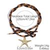 Knitted Colored Rope Necklace, Crystal Heart-shaped Necklace, Fashionable Korean Wave Sparkling Shell Chain Necklace, Women's Fashion Party Gift 25