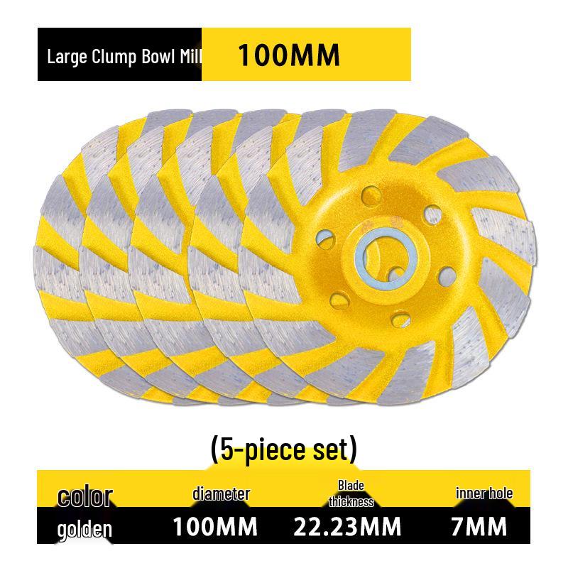 Diamond Grinding Disc for Angle Grinders - Marble, Stone, Concrete, and Cement Edging and Sanding Wheel