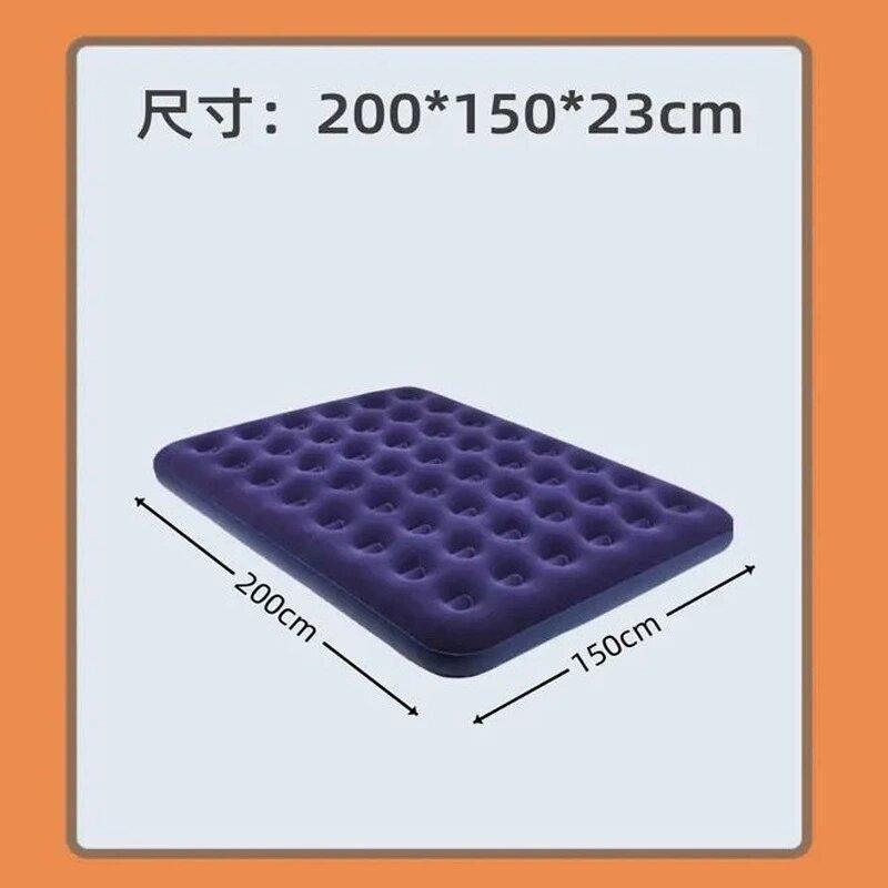 

Складная двухместная кровать для кемпинга – Надувной матрас, Темно-синий, 200x150x23см, Идеально подходит для кемпинга и использования в гостевой комнате