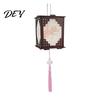 DIY Vintage Palace Lantern Kit for Kids, Chinese Style Wooden Frame Adults Kids Brocade Crafts, Making Material Set Mid-Autumn Festival Celebration