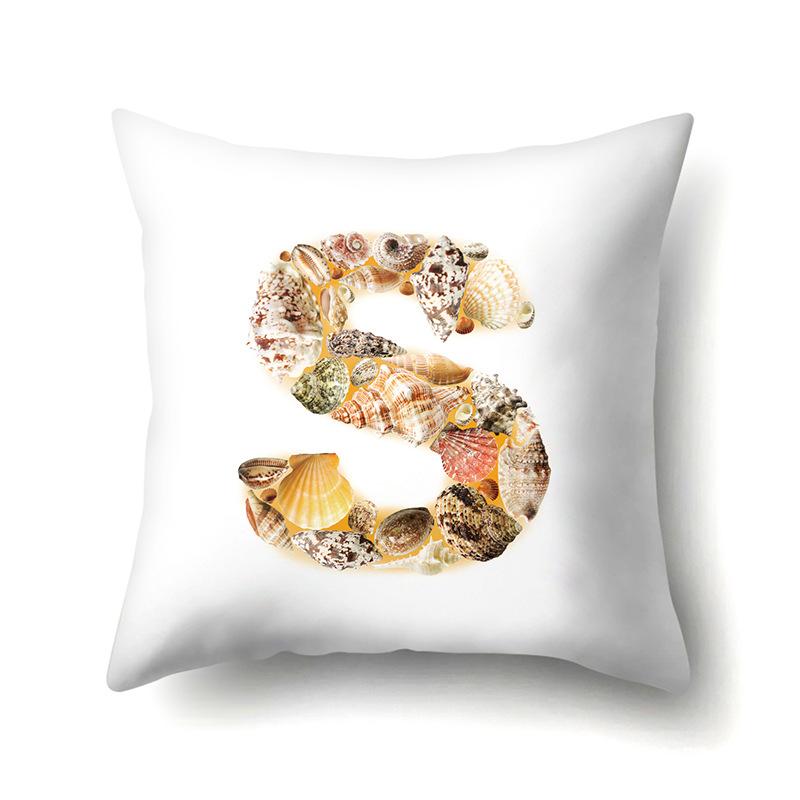Polyester Pillowcase Automobile Decoration Home 26 English Letter Printed Pillowcase