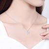 Diamond-set French high-end necklace, female tide collarbone chain, round neck chain, simple and versatile.