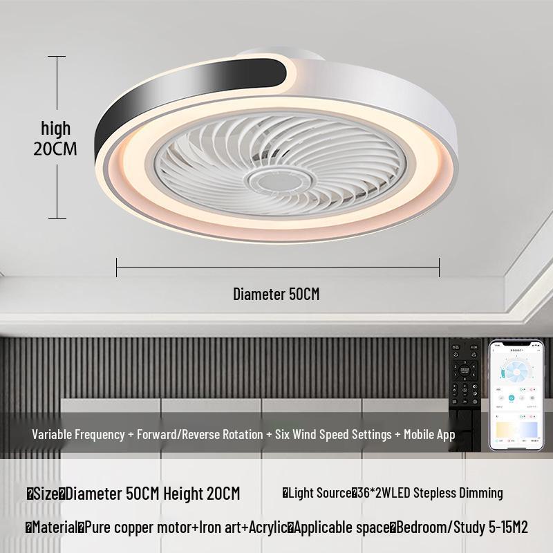 

Ceiling Fan with Light - Pendant Light Fixture for Bedroom & Dining Room, Japanese & US Standard 220V Dimmable + Remote