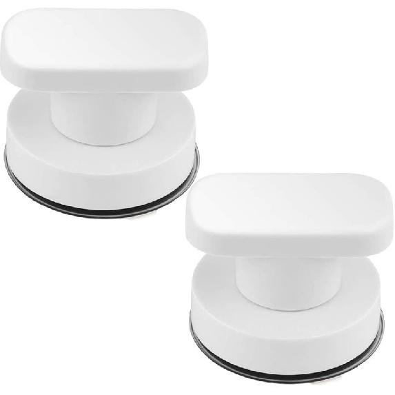 2 Pack Strong Suction Cup Drawer Glass Mirror Wall Tile Handle Bathroom Bathroom Door Handle Glass Door Handle Suction Handle 2 PCS