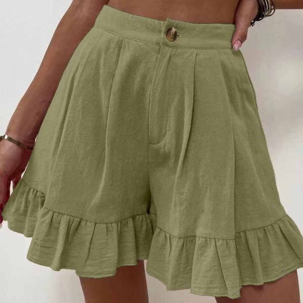 

Летняя верхняя одежда, повседневные широкие свободные шорты, женские шорты с высокой талией M армия зеленый