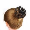 Elegant Pearl Crochet Bun Net Elastic Fake Pearl Hair Nets Hair Bun Covers  Hair Accessories