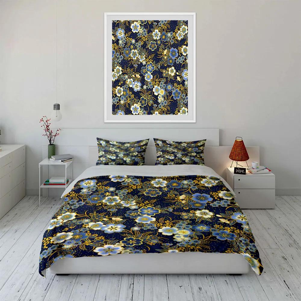 Floral Pattern Home Decor Set Soft Comfortable Duvet Cover Bedding Set Included 1*Duvet Cover & 2*Pillowcases Gift