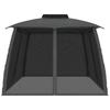 Vidaxl Gazebo With Double Roof and Netting Around, Anthracite, 2.93X2.93 M
