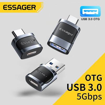 Essager Otg Type C To Usb Micro Usb To Type C Adapter Otg Usb To Type C Adapter For Macbook Xiaomi Huawei Samsung Otg Connector