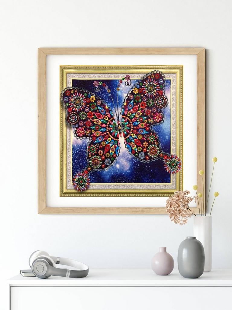 Haft diamentowy baśniowy motyl 47x47 cm