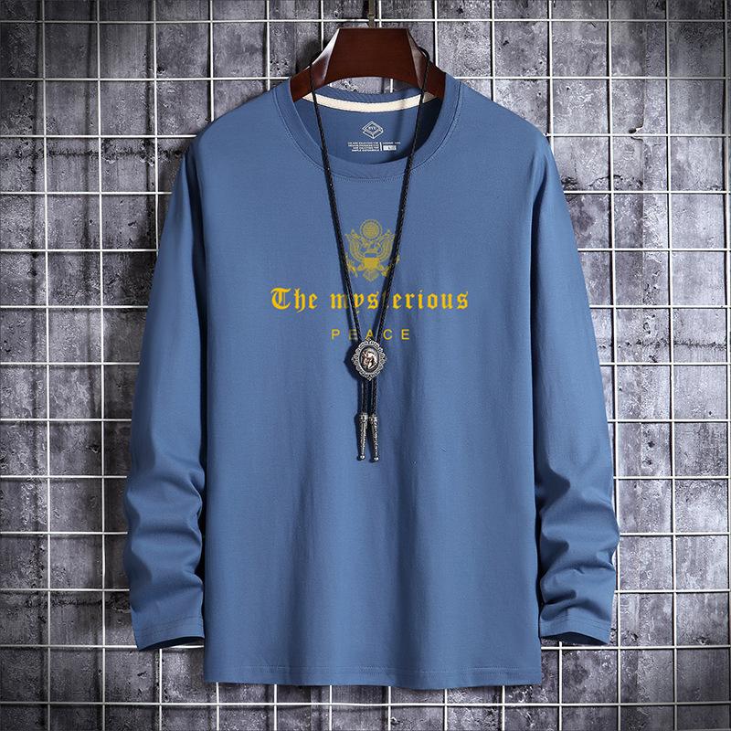 QICED Frühling und Herbst Neue Dünne Abschnitt herren Langarm T-shirt Schlank Kleine Hemd Hemd Bottoming Shirt