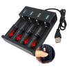 MultiModel Compatible Rechargeable 18650 Battery Charger for 21700,26700,14500,18500,26650 with Overcharge Protections