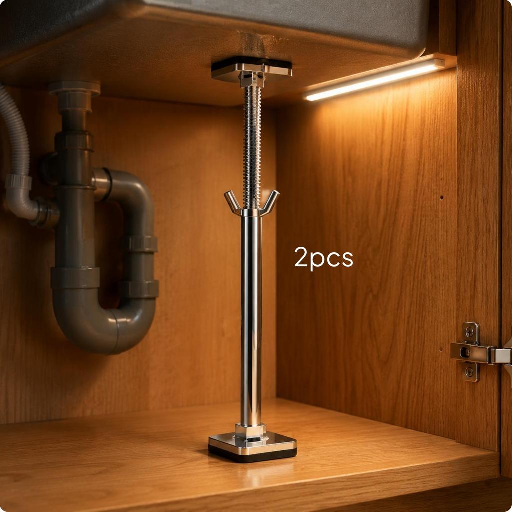 Under-Mount Sink Support Brace Heavy Duty Undermount Sink Bracket Home Repair Hardware Universal Fit Space Saving for Bathroom