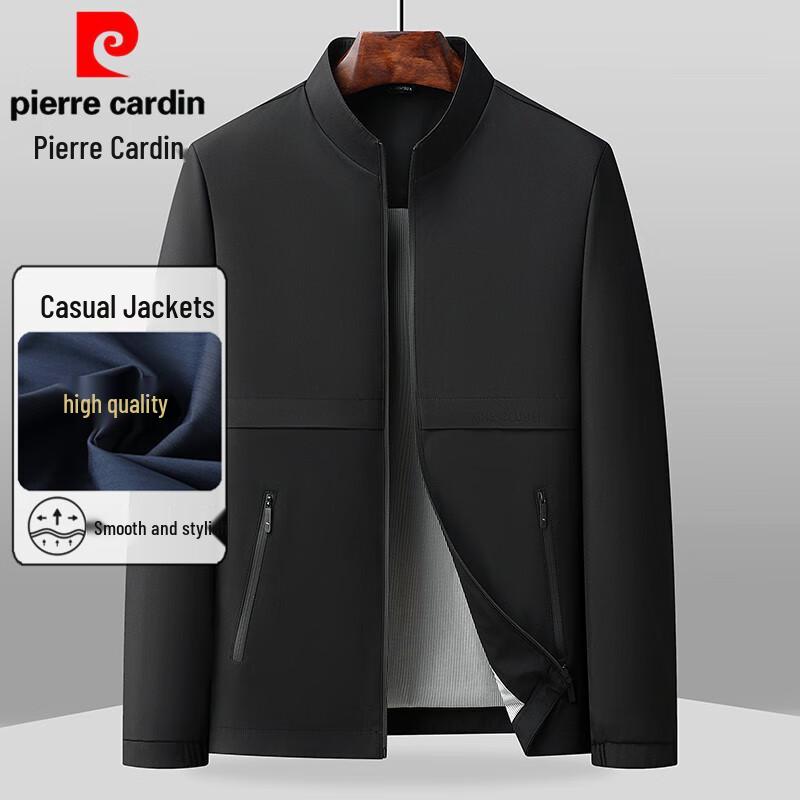 Pierre Cardin Men's Stand Collar Business Casual Jacket