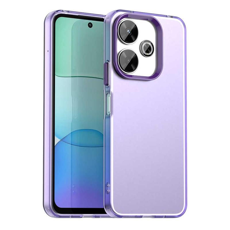 

Противоударный чехол для телефона конфетного цвета для Xiaomi Redmi 13x Матовый ПК Прозрачный чехол на всю заднюю панель для Redmi 13x Чехол для Redmi 13x Чехол для Redmi 13x Redmi 13x фиолетовый