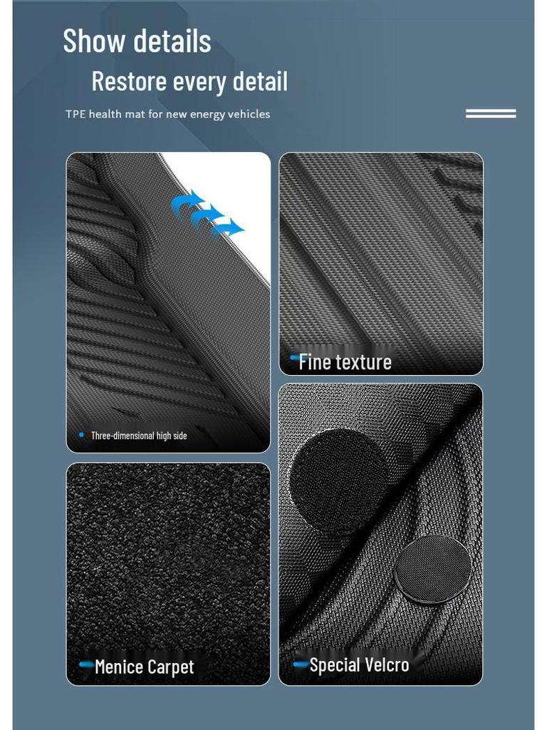 Eco-Friendly TPE Floor Mats & Seat Back Pads for 23-24 Changan Lincoln Navigator