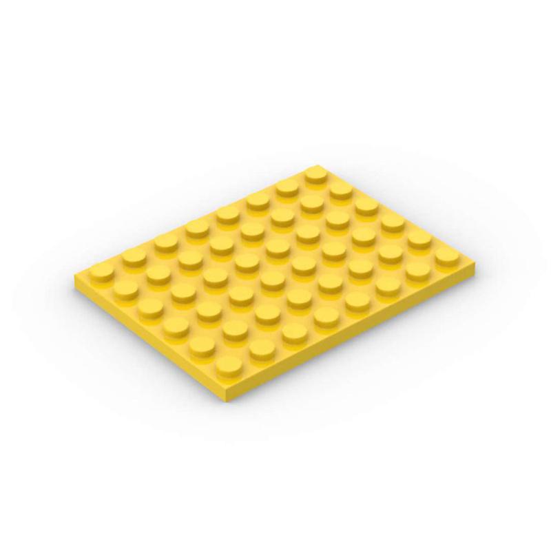 10pcs DIY Building Blocks Thin Figures Bricks 6x8 Dots 12Color Educational Creative Size Compatible With 3036 Toys for Children