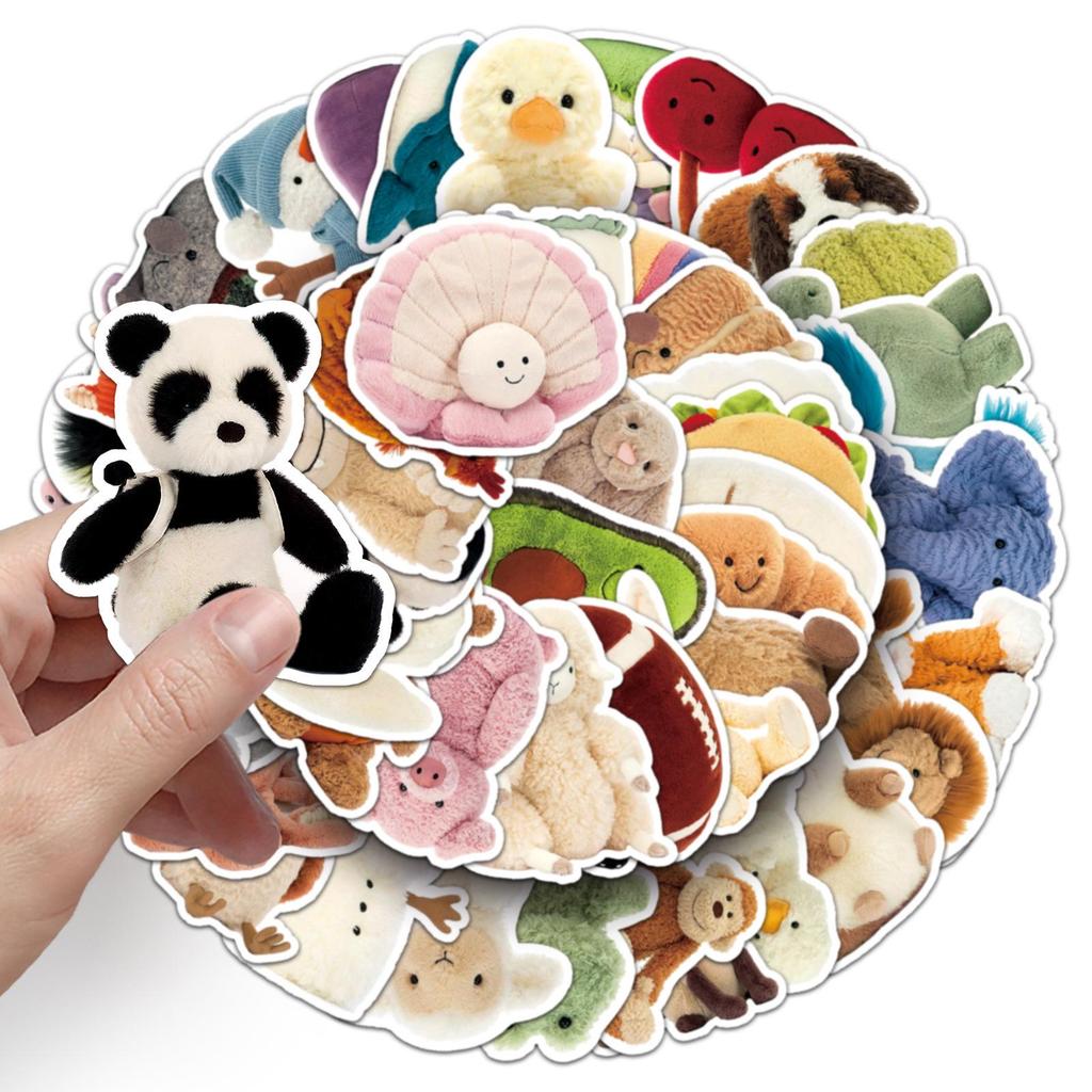51 Personalized Jellycat Graffiti Cartoon Stickers for Cute Doll, Computer & Phone Decoration