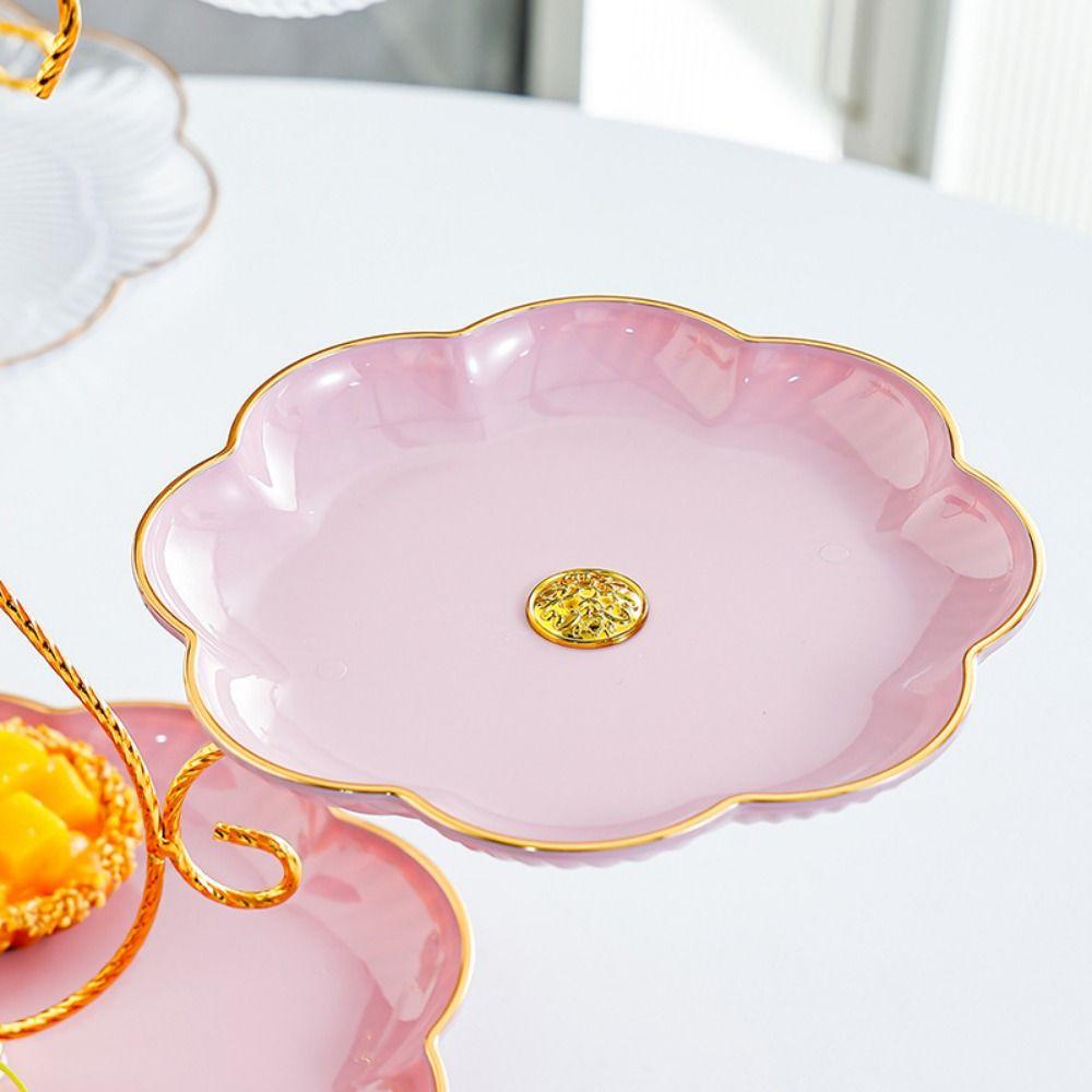 3 Layer Design Branch-shaped Dessert Holder Easy To Clean Snacks StorageTray  Living Room