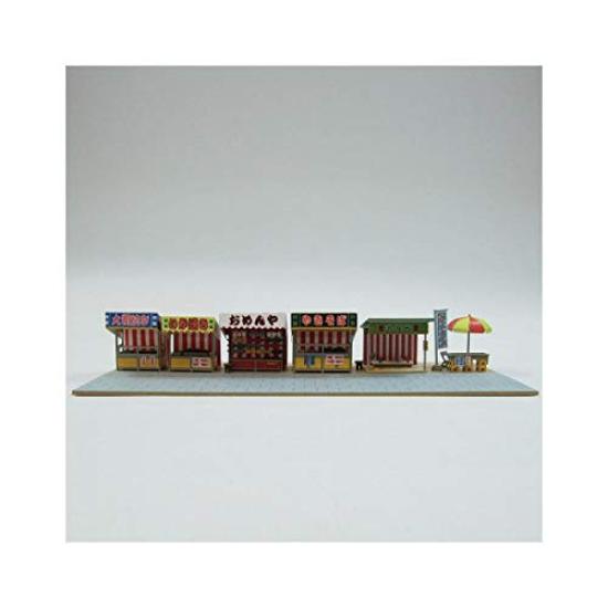 Sankei Nostalgic Diorama Series Street Stall Set A Papercraft 1/150