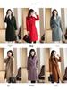 Korean Fashion Temperament Wool Coat Women Long Sleeve Autumn Winter Women's Slim Fit Wool Coat