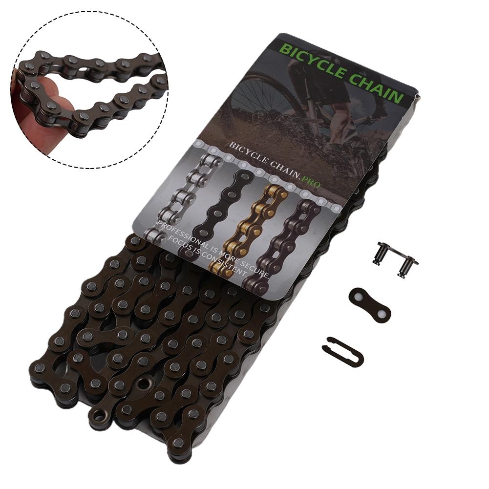 124cm/144cm Bike Chain 98/114 LinkChain Black 1Pcs