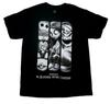 Nightmare Before Christmas New Adult T-Shirt -Grayscale Jack, Sally & Oogie