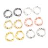 10pcs DIY Earring Hoops Clips 14x13mm Twisted Brass Earrings Craft Jewelry Making Accessories Findings
